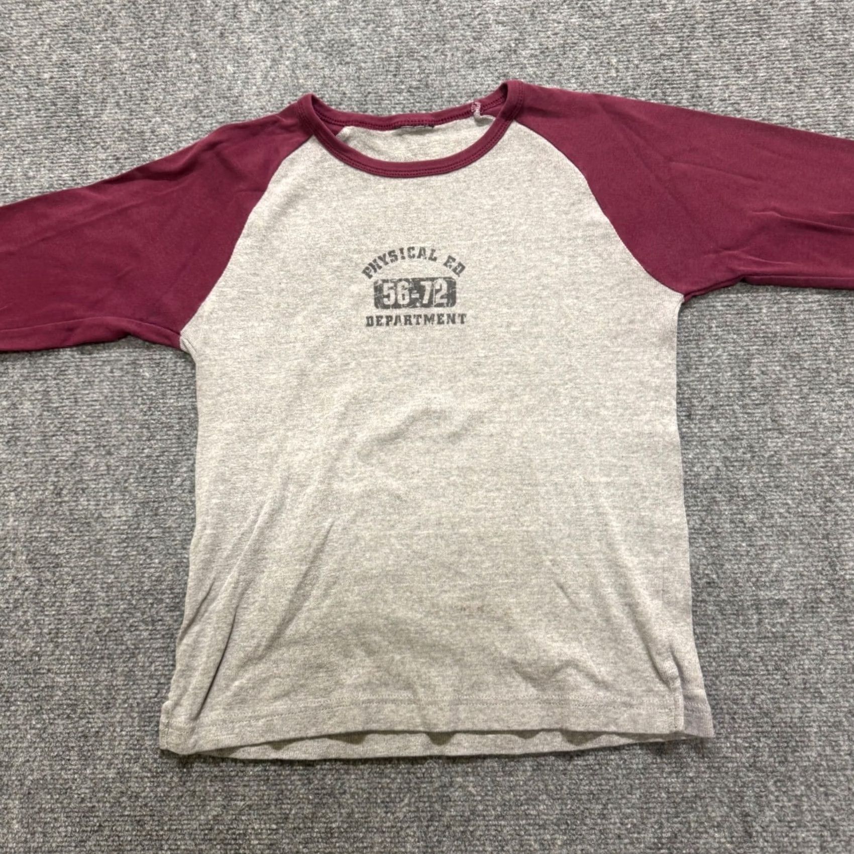 Vintage VINTAGE Ambercrombie & Fitch Longsleeve Shirt Women's M Maroon Athletic Dept Y2K Size M / US 6-8 / IT 42-44 - 3 Thumbnail