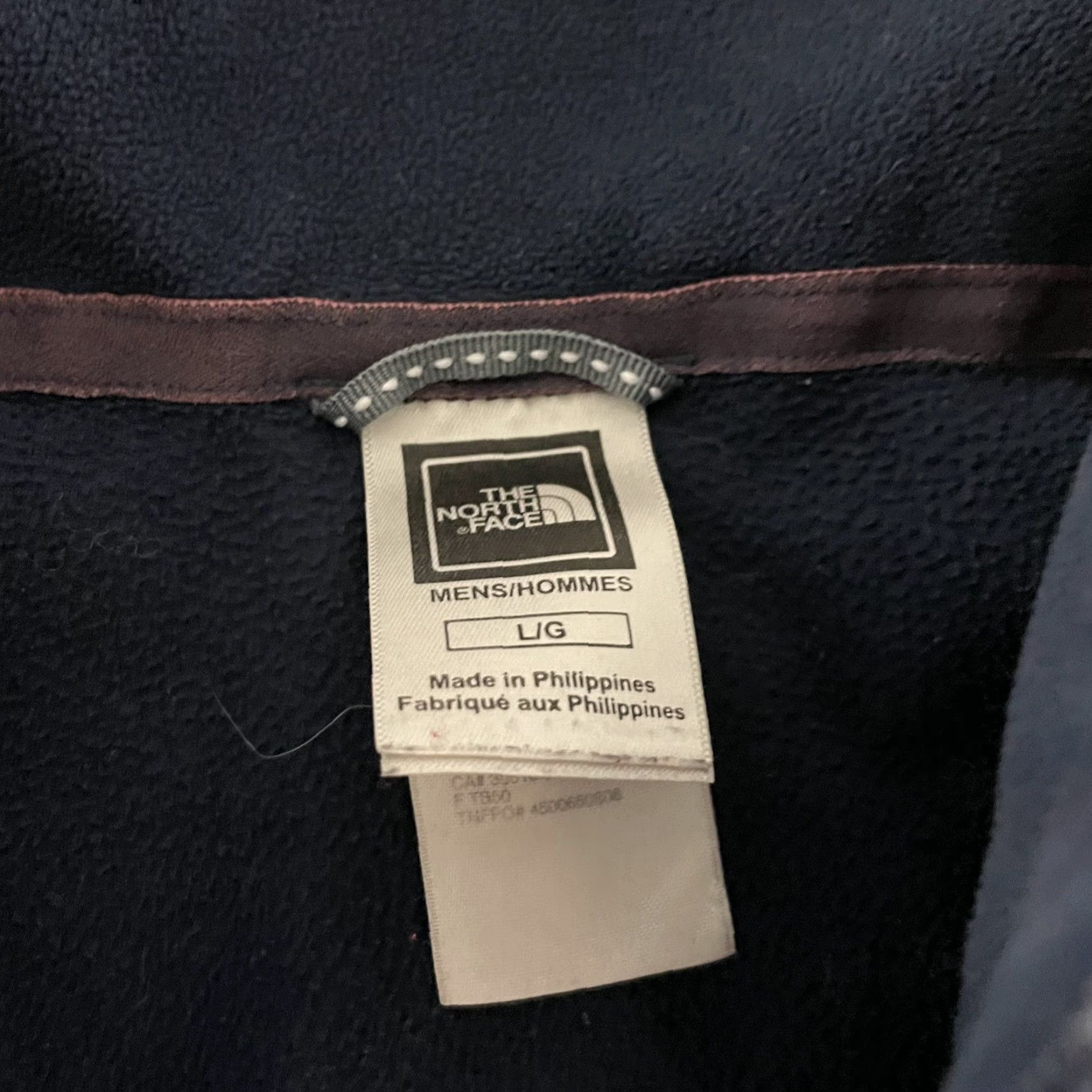 The North Face The North Face 1/4 Zip Fleece Pullover Jacket Men's L Blue 100% Polyester Size US L / EU 52-54 / 3 - 2 Thumbnail