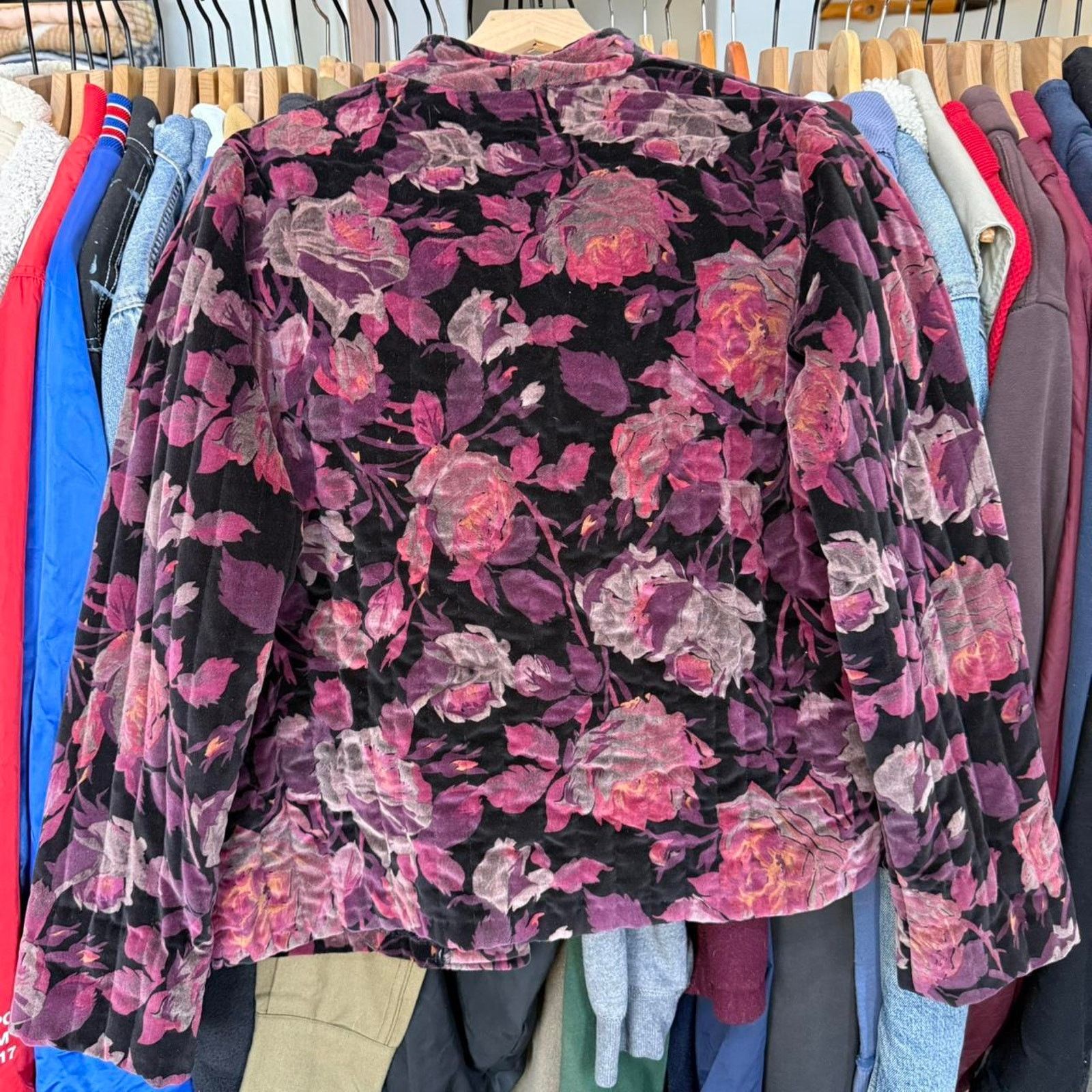 Other Vintage 90s Women's Soft Floral Jacket With Cute Design Size L / US 10 / IT 46 - 7 Thumbnail