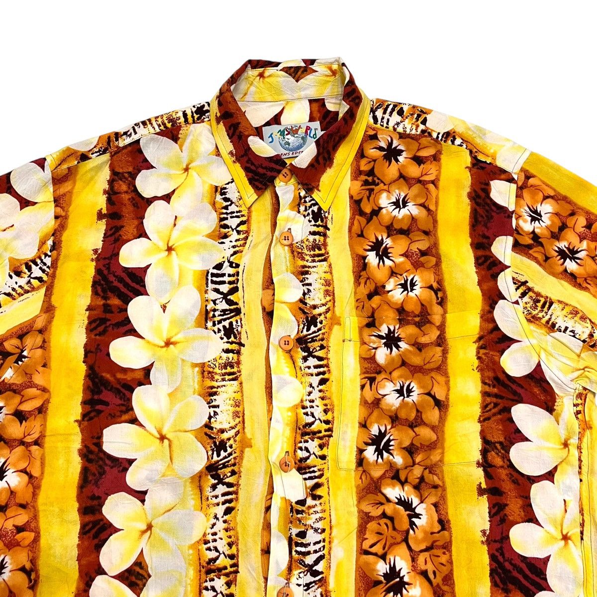 Jams World 80s Rare Vintage Jams World Hawaiian Button Up Floral Shirt Size US M / EU 48-50 / 2 - 2 Thumbnail