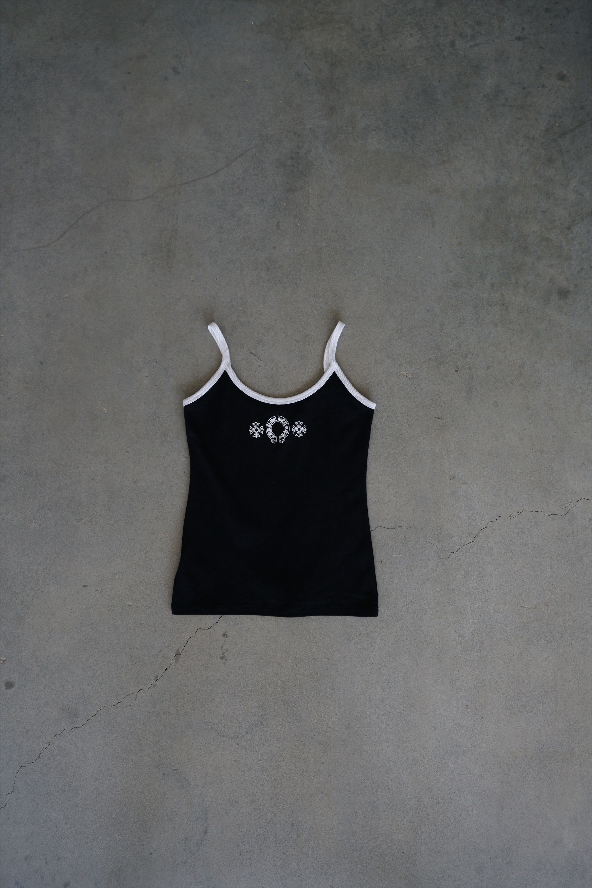 トップス Chrome Hearts Tank Top Horseshoe CH Plus Chrome Hearts Green Horseshoe Logo Tanktop - SRM – SHENGLI