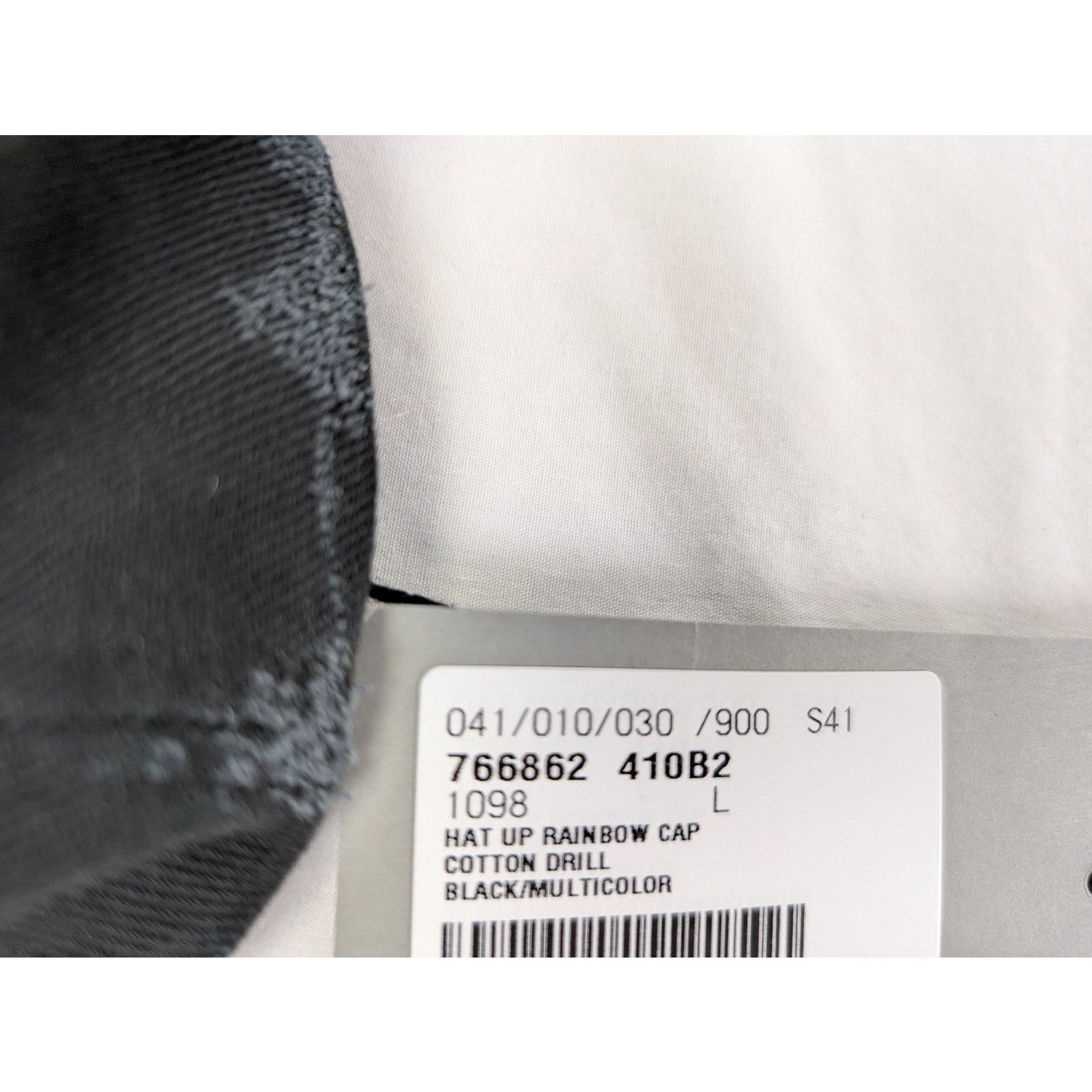 Balenciaga o1rshd1 Size: L/ Cotton Drill Hat up Rainbow Cap / Hat Black Size ONE SIZE - 13 Thumbnail