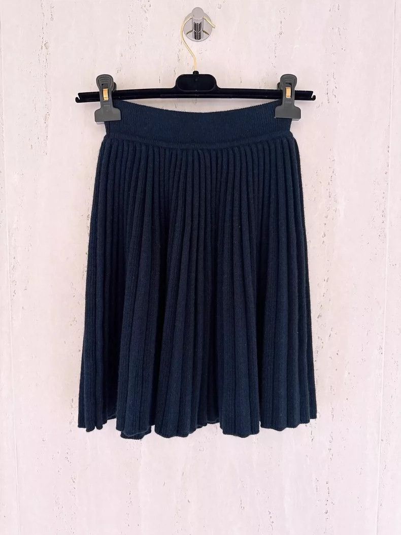 Loro Piana LORO PIANA Navy blue one-collar Baby cashmere sweater with Size S / US 4 / IT 40 - 4 Thumbnail