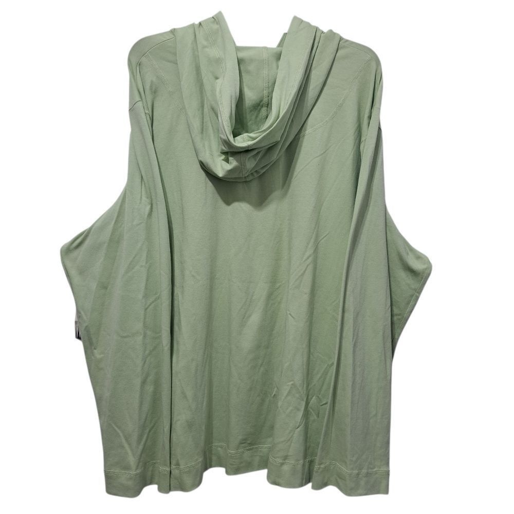 Eileen Fisher Eileen Fisher Organic Cotton Stretch Jersey 1/4 Zip Hooded Top Sweater Aloe 3X Size 4XL / US 24-26 - 4 Thumbnail