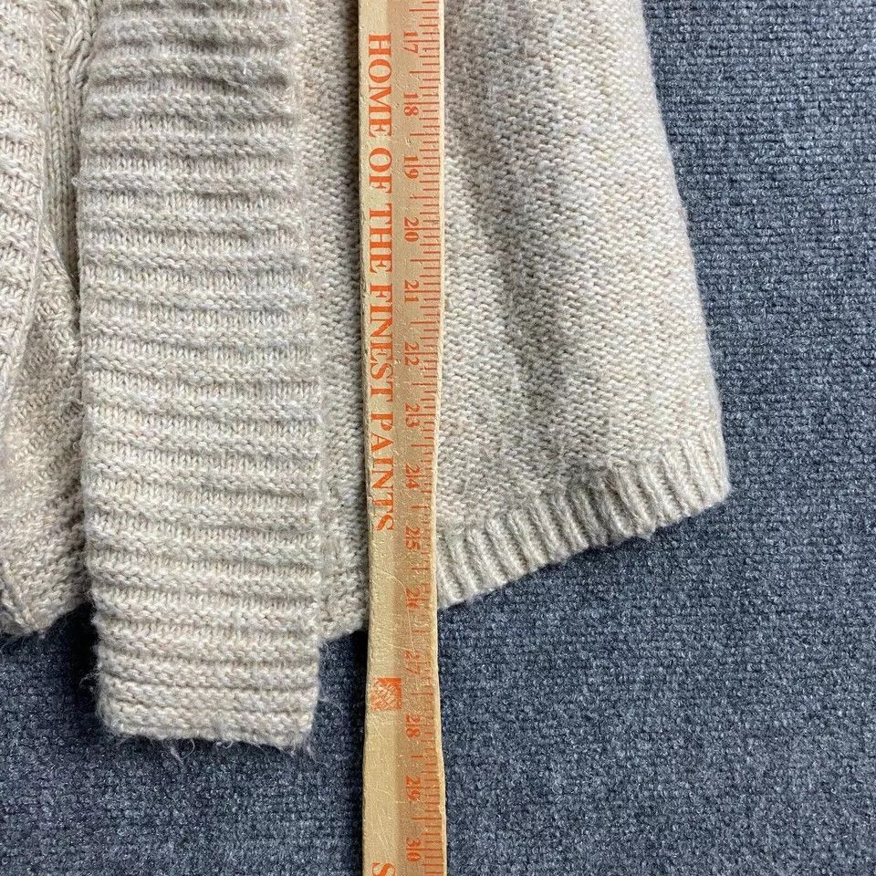 Chicos Chico's Cardigan Women's Medium Beige Knit Cotton Sweater 1 Size M / US 6-8 / IT 42-44 - 5 Thumbnail