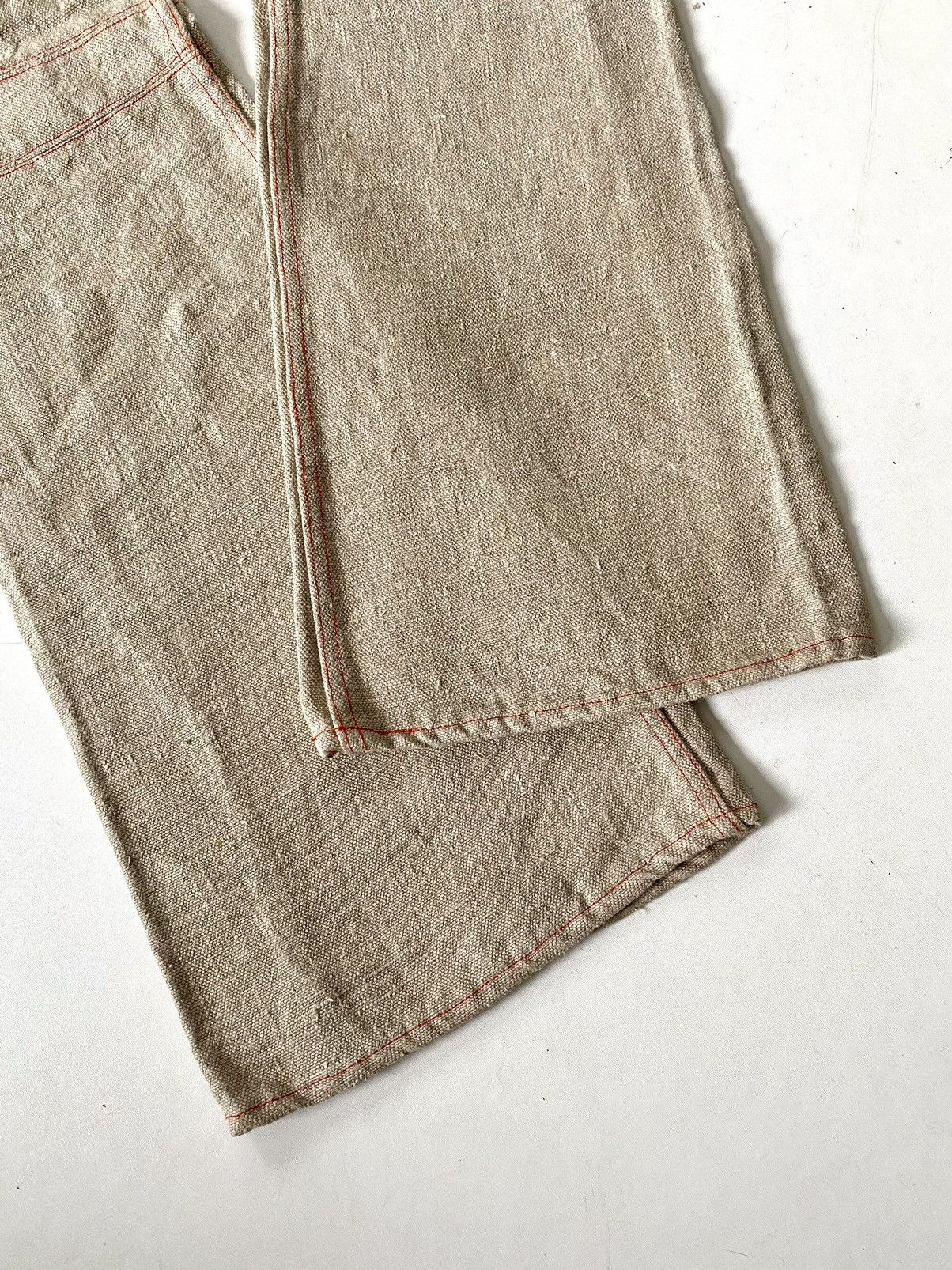 Comme des Garcons Rare F/W 02 Junya Watanabe/CDG Ramie/Jute Flared Biker Jeans Size US 30 / EU 46 - 7 Thumbnail