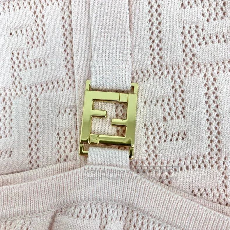 Fendi Fendi Pink Logo Knit Sling Dress. Size US M / EU 48-50 / 2 - 6 Thumbnail