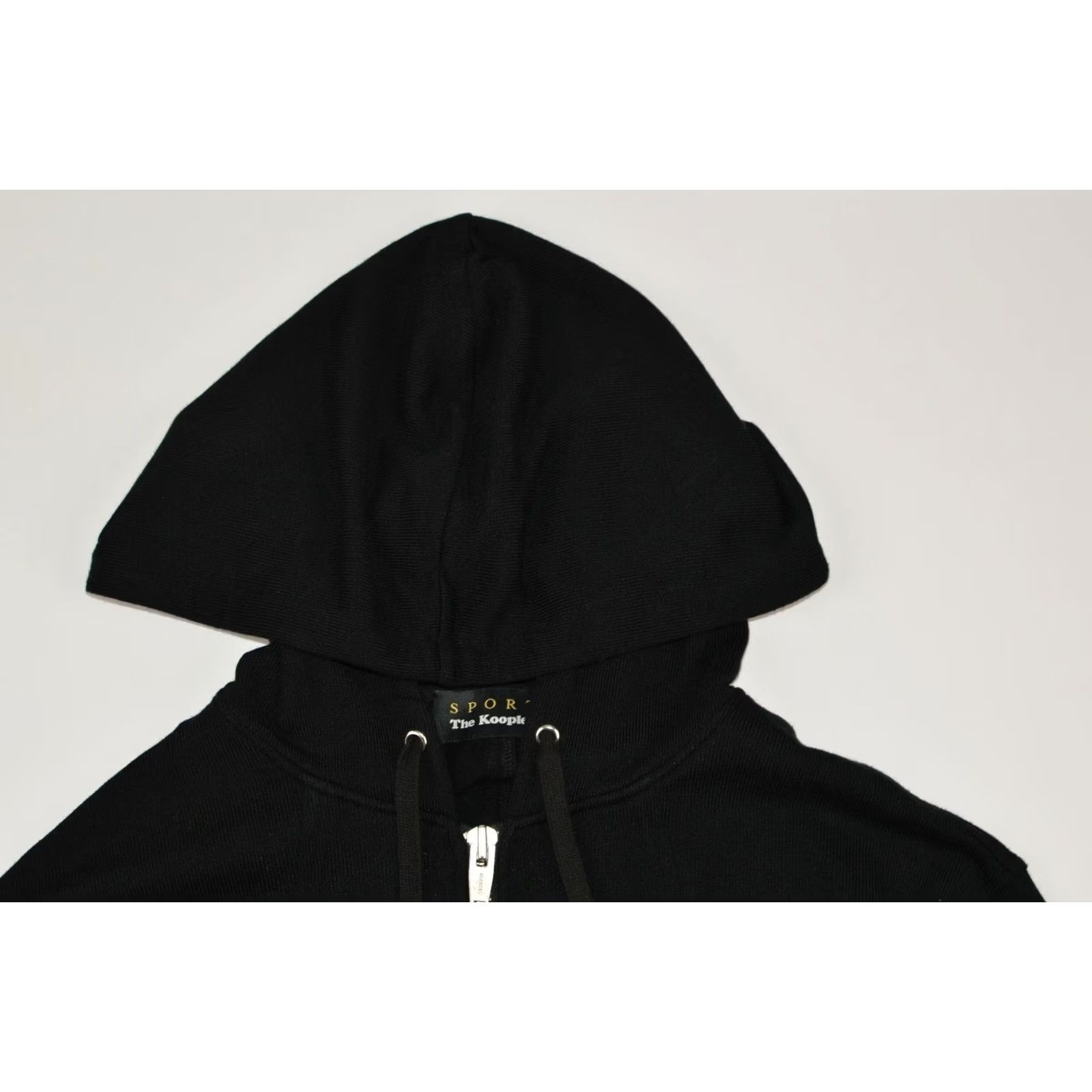 The Kooples VINTAGE The Kooples Sport Black Hoodie With Leather Bands FSWE18055S Women XS? No, size 2. Size XS / US 0-2 / IT 36-38 - 6 Thumbnail