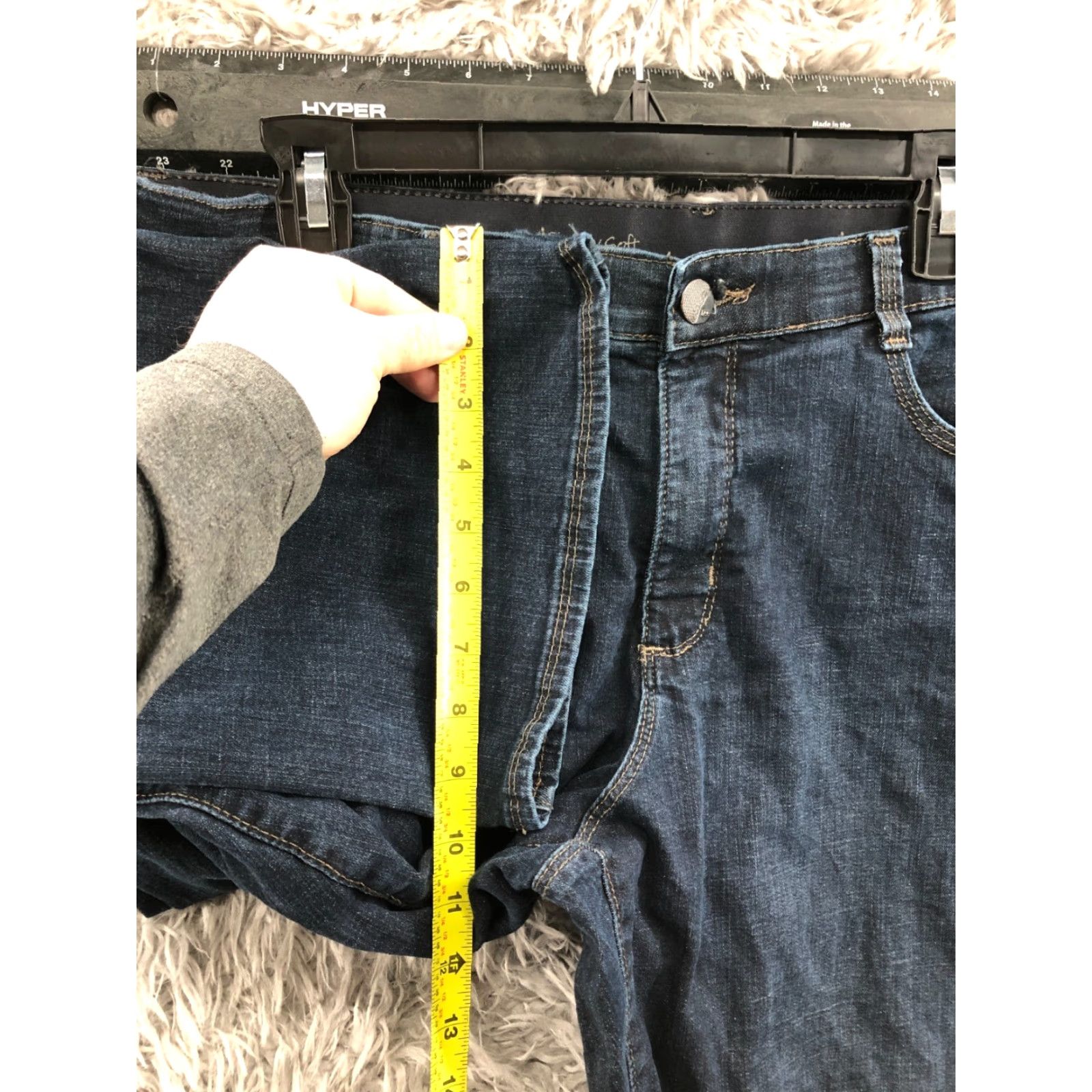 Lee Lee Jeans Bootcut Womens Size 18 31in Inseam Dark Wash Blue Stretch Regular Waist 36in Lee Sinfully Soft Size 40" / US 18 - 4 Thumbnail