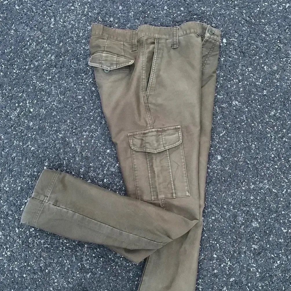 Japanese Brand 💥 Heavy Duty Global Work 31x31 Trousers Rugged Faded Cargo Size US 31 - 2 Thumbnail