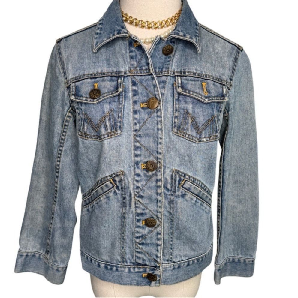 Marc Jacobs Y2K denim jean jacket light wash size XS