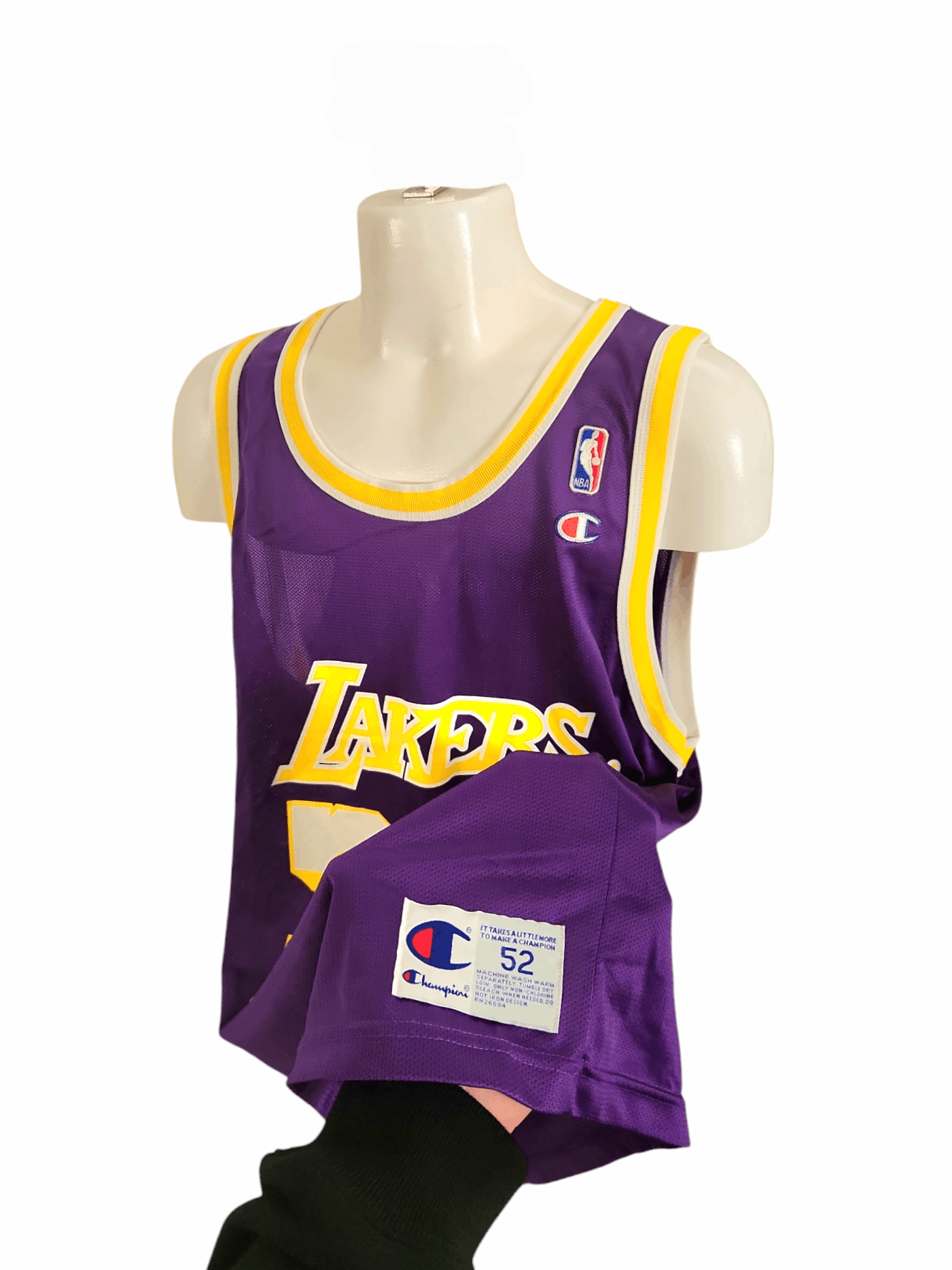 Champion × NBA × Vintage NBA LOS ANGELES LAKERS BASKETBALL SHIRT JERSEY CHAMPION #34 Size US L / EU 52-54 / 3 - 3 Thumbnail