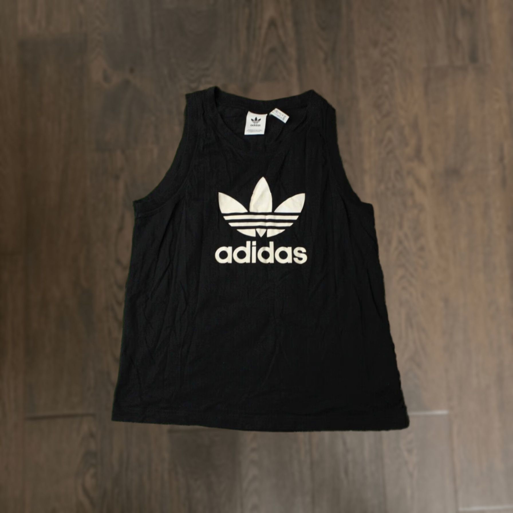 Adidas ADIDAS ORIGINAL 2018 MEN CASUAL VEST SLEEVELESS SHIRT T-SHIRT JERSEY SIZE M Black Logo Solid 2010s Mens Size US M / EU 48-50 / 2 - 1 Thumbnail