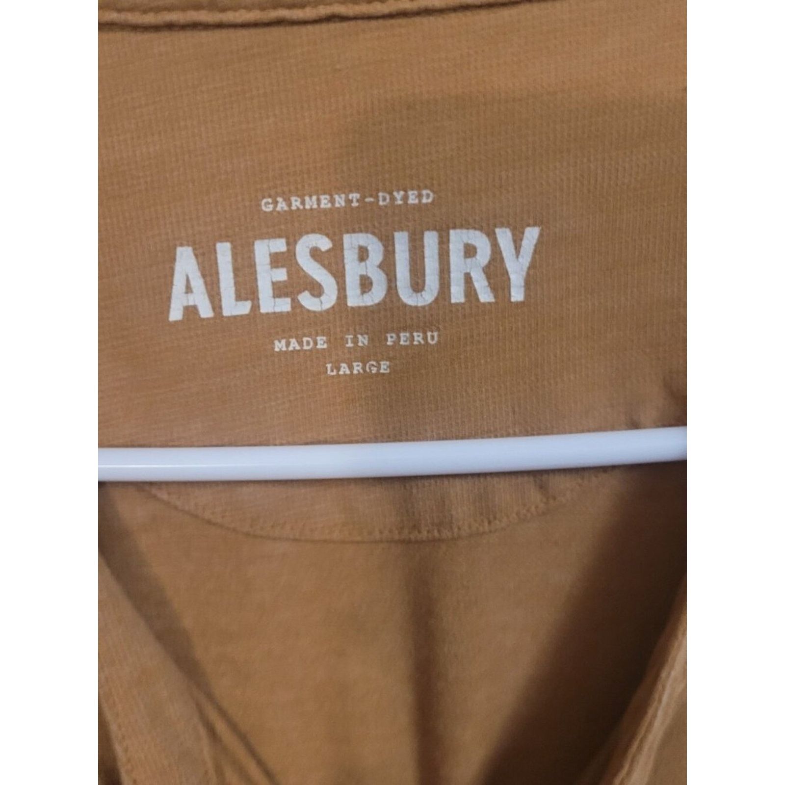 Alessandra Rich Alesbury Garment-Dyed Long Sleeve Henley Shirt Mustard L Size US L / EU 52-54 / 3 - 3 Thumbnail