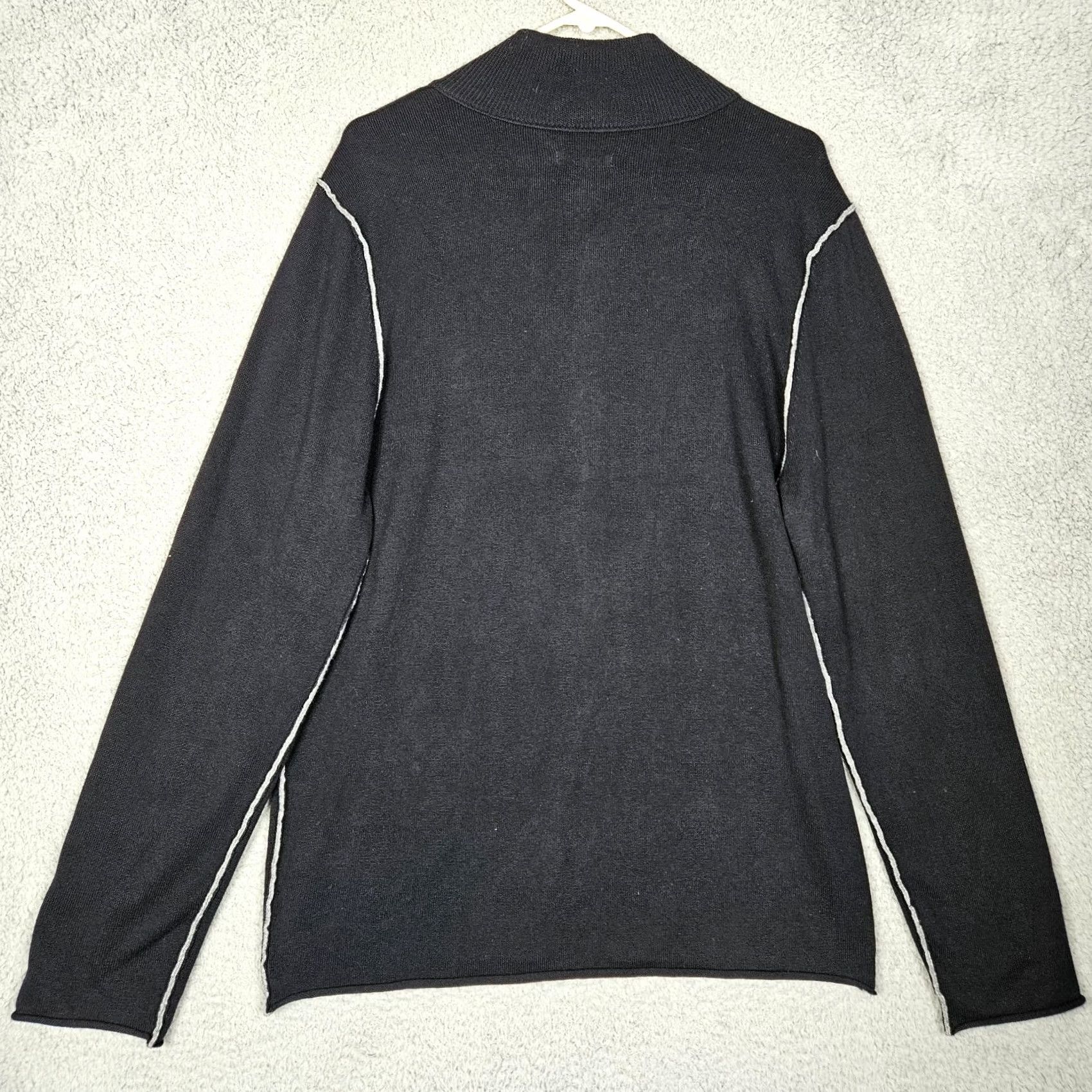 Carbon2Cobalt Carbon 2 Cobalt Sweater Men’s Sz M Cotton Cashmere blend Quarter Button Size US M / EU 48-50 / 2 - 2 Thumbnail