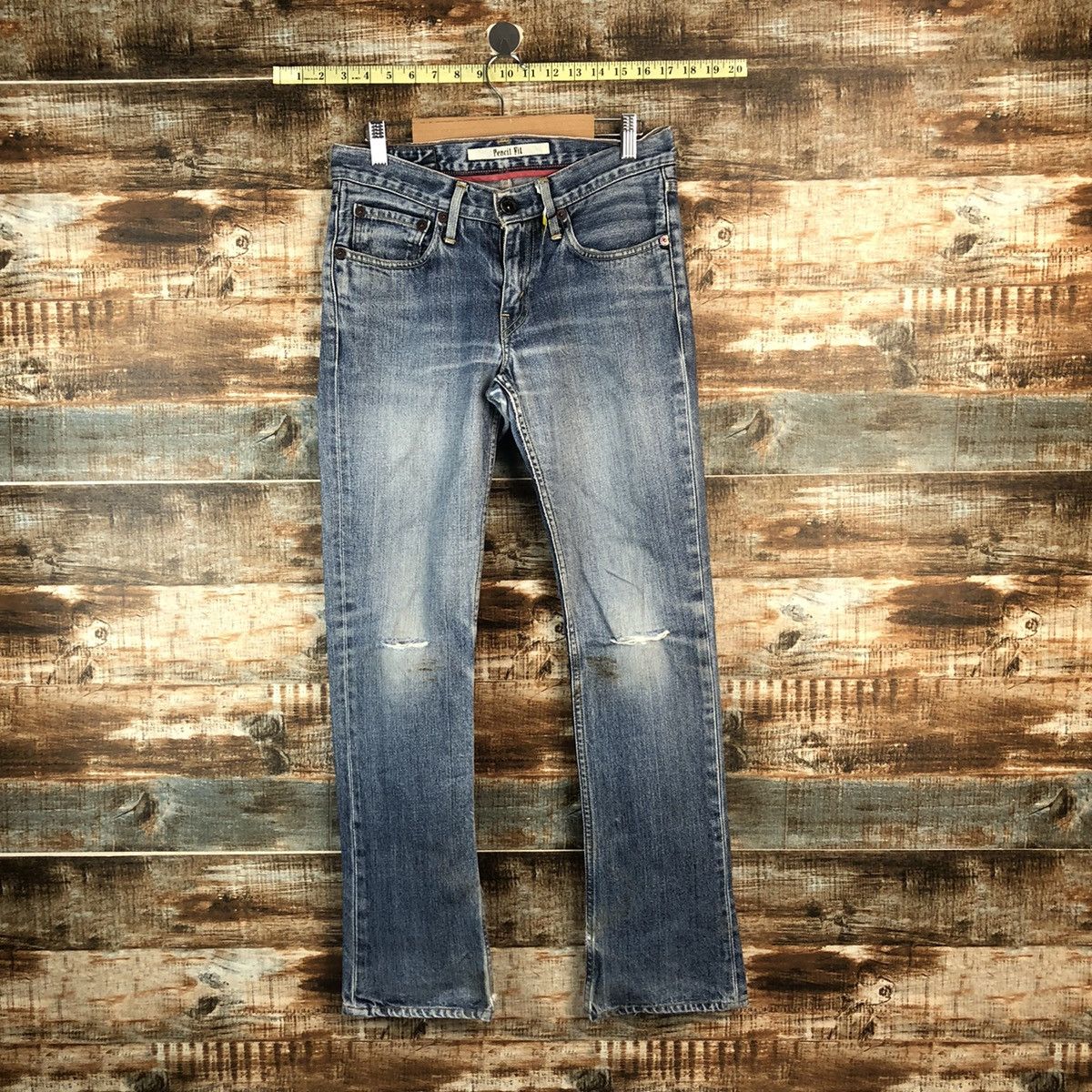 Levi's Levis Blue Distressed Denim Pants #A2076 Size US 29 - 1 Thumbnail
