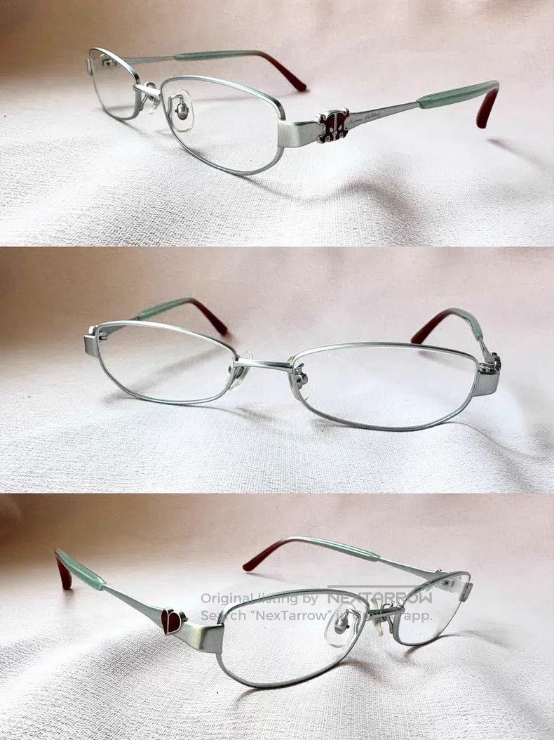 Vivienne Westwood Vivienne Westwood Silver-green cyber love skull glasses fr Size ONE SIZE - 2 Thumbnail