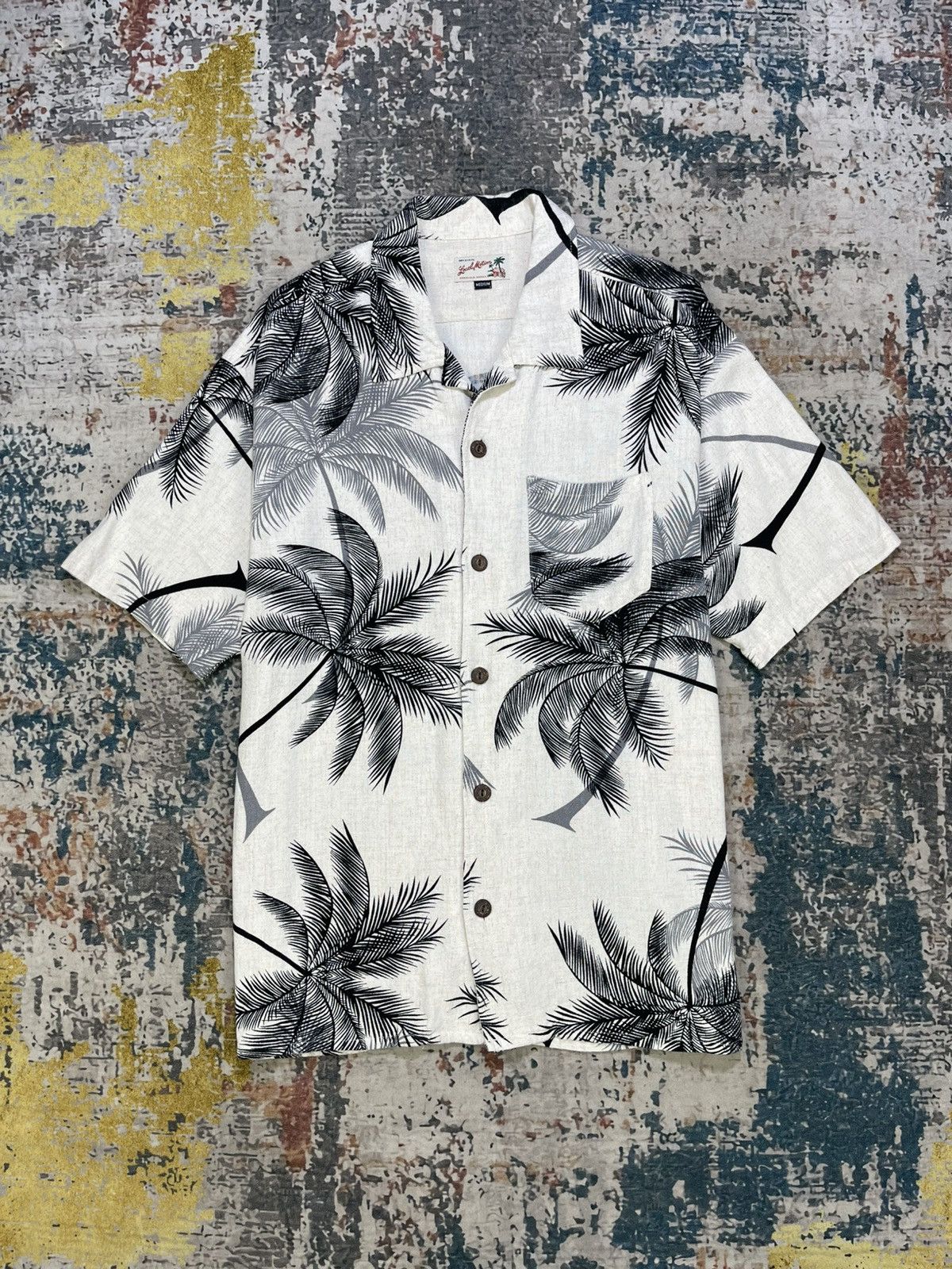 Sun Surf Local Motion Rayon Linen Fiber Aloha Hawaiian Shirt Size US M / EU 48-50 / 2 - 1 Thumbnail