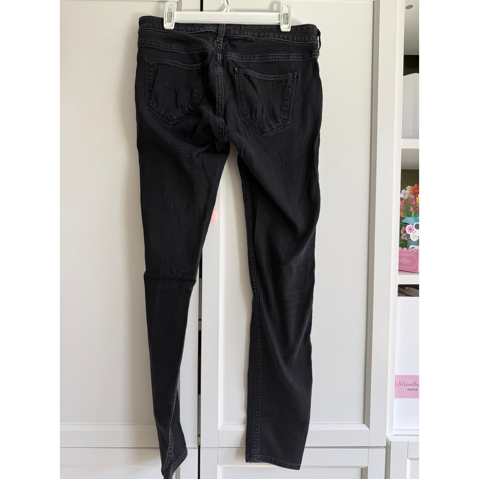 Hollister Hollister Low Rise Jeans Black Distressed Women 5 - D023 Size 27" / US 4 / IT 40 - 3 Thumbnail