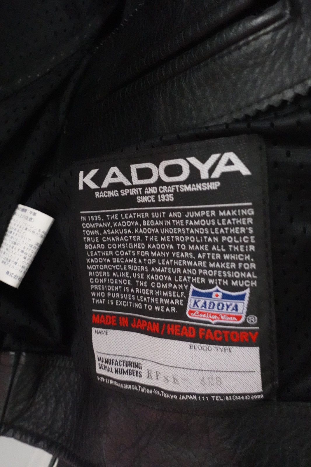 Japanese Brand × Kadoya × Vintage Kadoya Black Star Battle Leather Jacket Size US M / EU 48-50 / 2 - 4 Thumbnail
