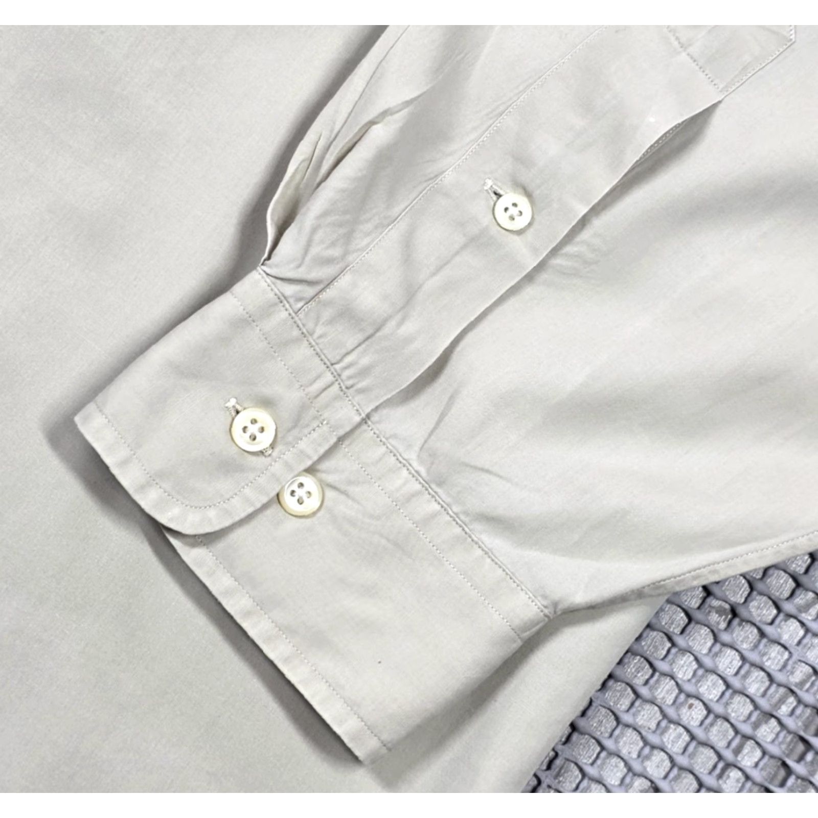 Polo Ralph Lauren Polo Ralph Lauren Beige Button-Up Shirt 17-32/33 Long Sleeve OCBD Oxford Yarmouth Mens Shirt Size US XL / EU 56 / 4 - 5 Thumbnail