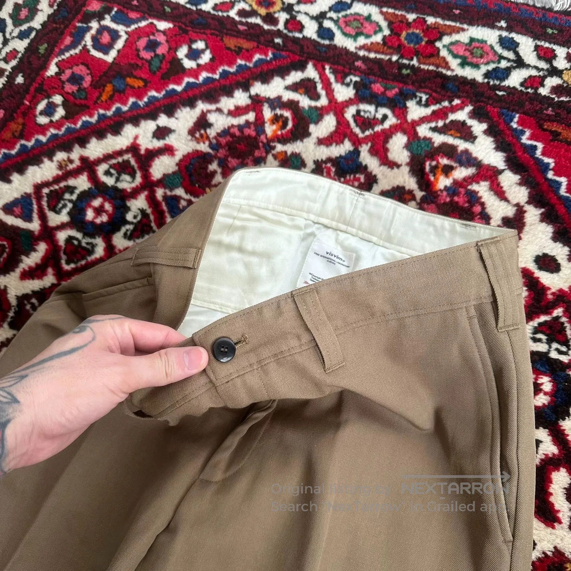 Visvim visvim 19aw mcloud slacks khaki pants. Size US 42 / EU 58 - 2 Thumbnail