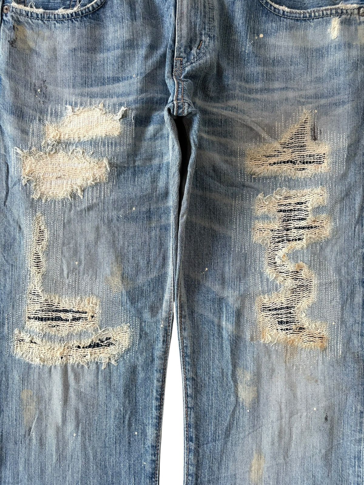 Edwin Edwin 503 Rebel Vintage Rusty Wash Distress Baggy Jeans Size US 34 / EU 50 - 3 Thumbnail