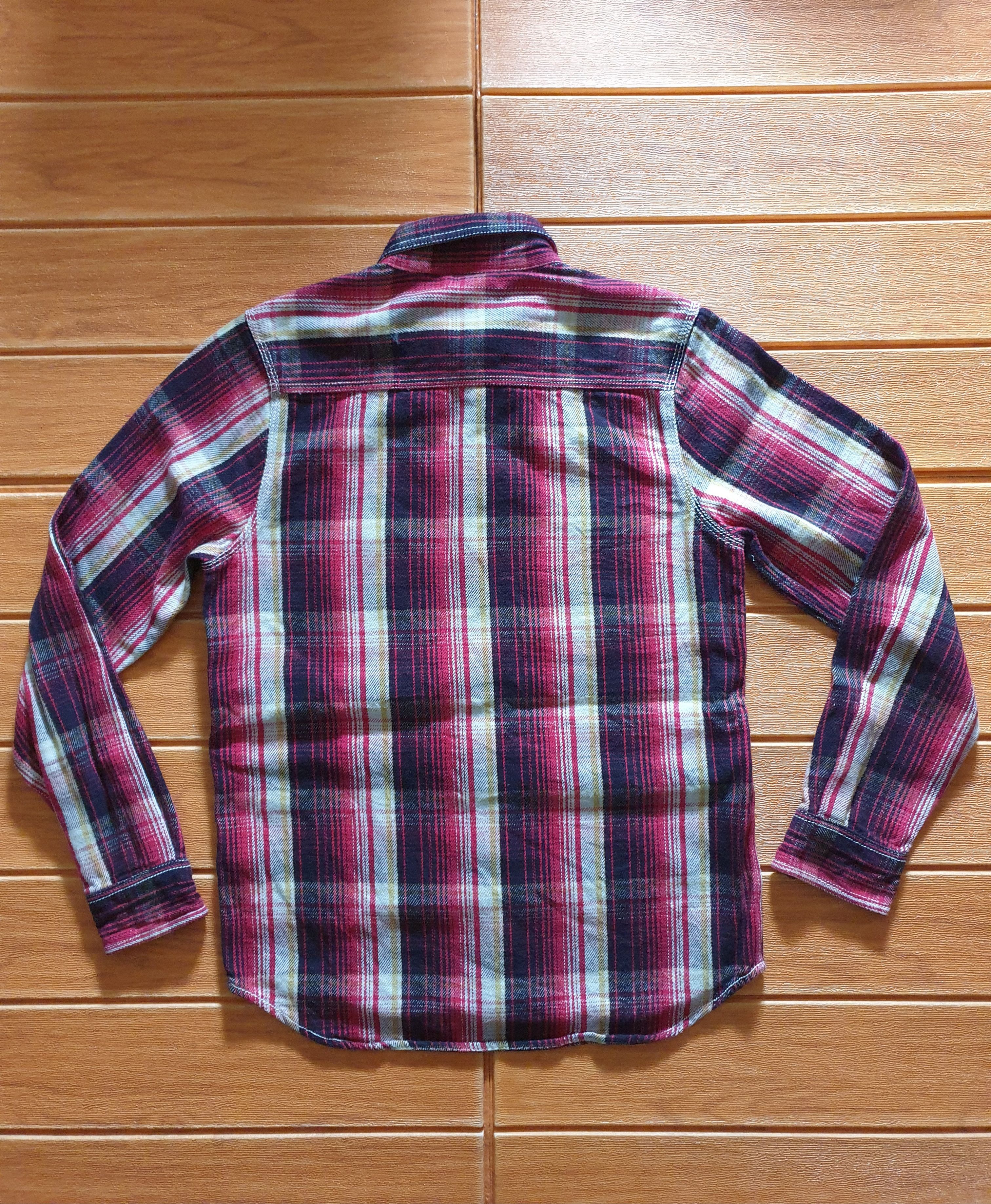 Japanese Brand 💥Jun Union checkered workers chambray shirt Size US M / EU 48-50 / 2 - 6 Thumbnail