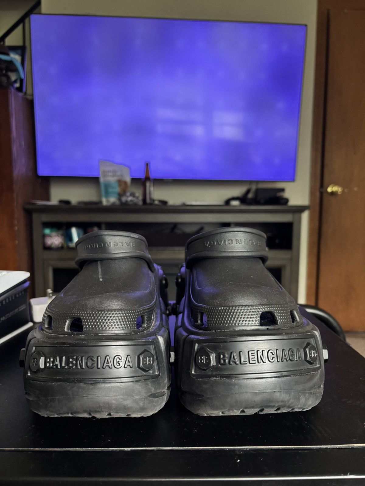 Balenciaga Balenciaga sample Hardcrocs all black Size US 8 / EU 41 - 3 Thumbnail