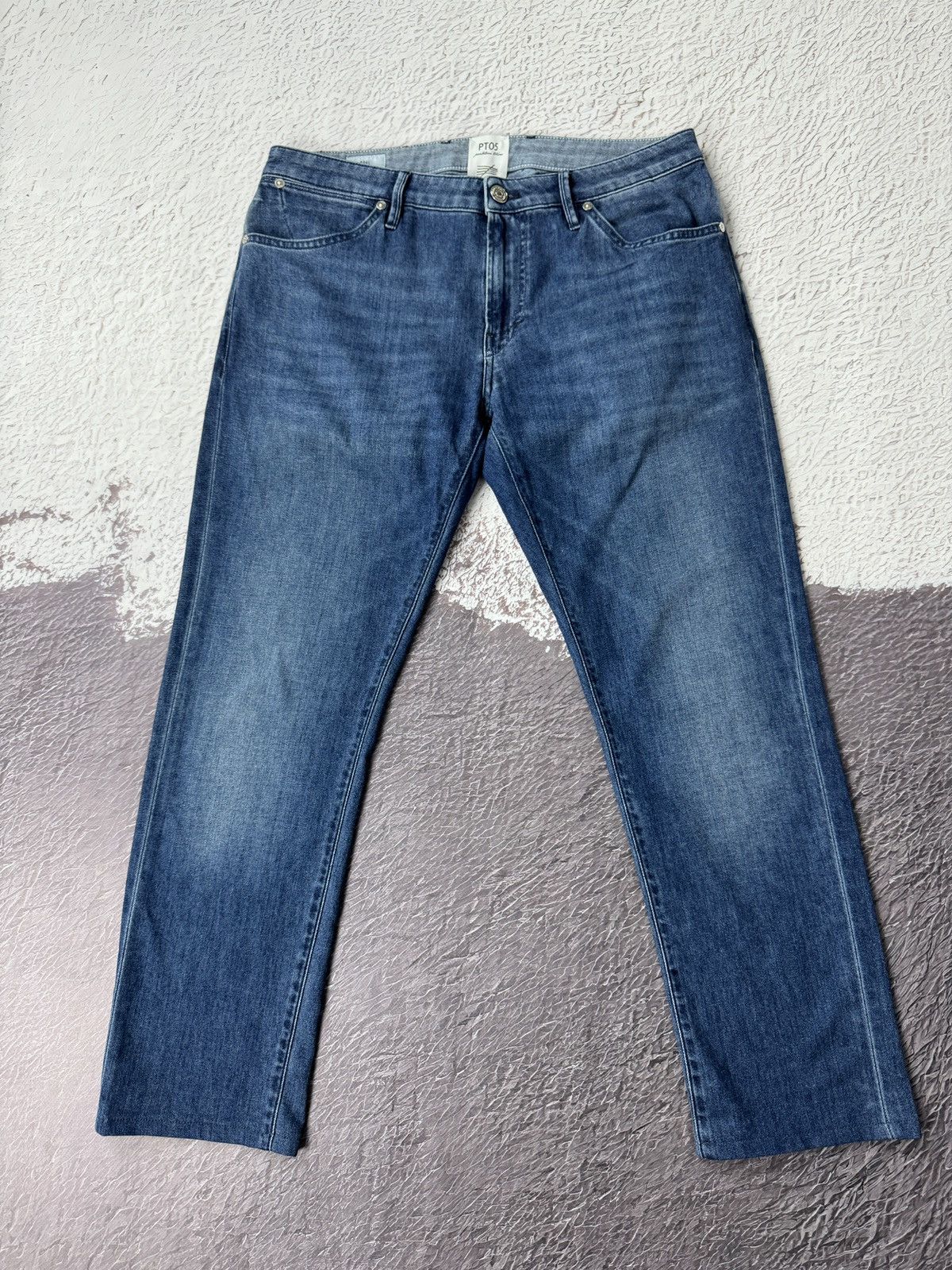 PT Torino PT05 Pantalone Torino soul slim fit blue cropped denim jeans Size US 32 / EU 48 - 2 Thumbnail
