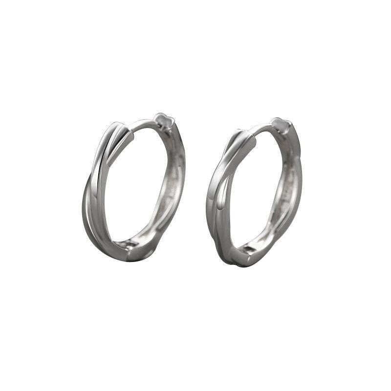 Jewelry × Sterling Silver Punk Earrings One Pairs Chrome Jewelry Size ONE SIZE - 5 Thumbnail