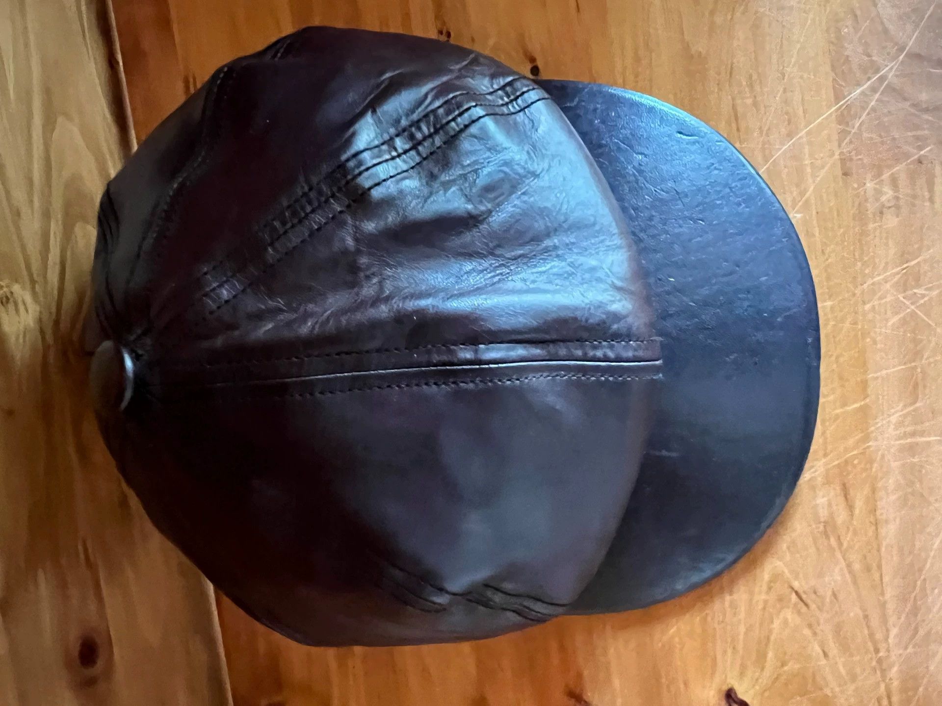Other JapaneseHorsehide 8-Panel Newsboy Cap Handmade 56.5cm S Head Size ONE SIZE - 3 Thumbnail