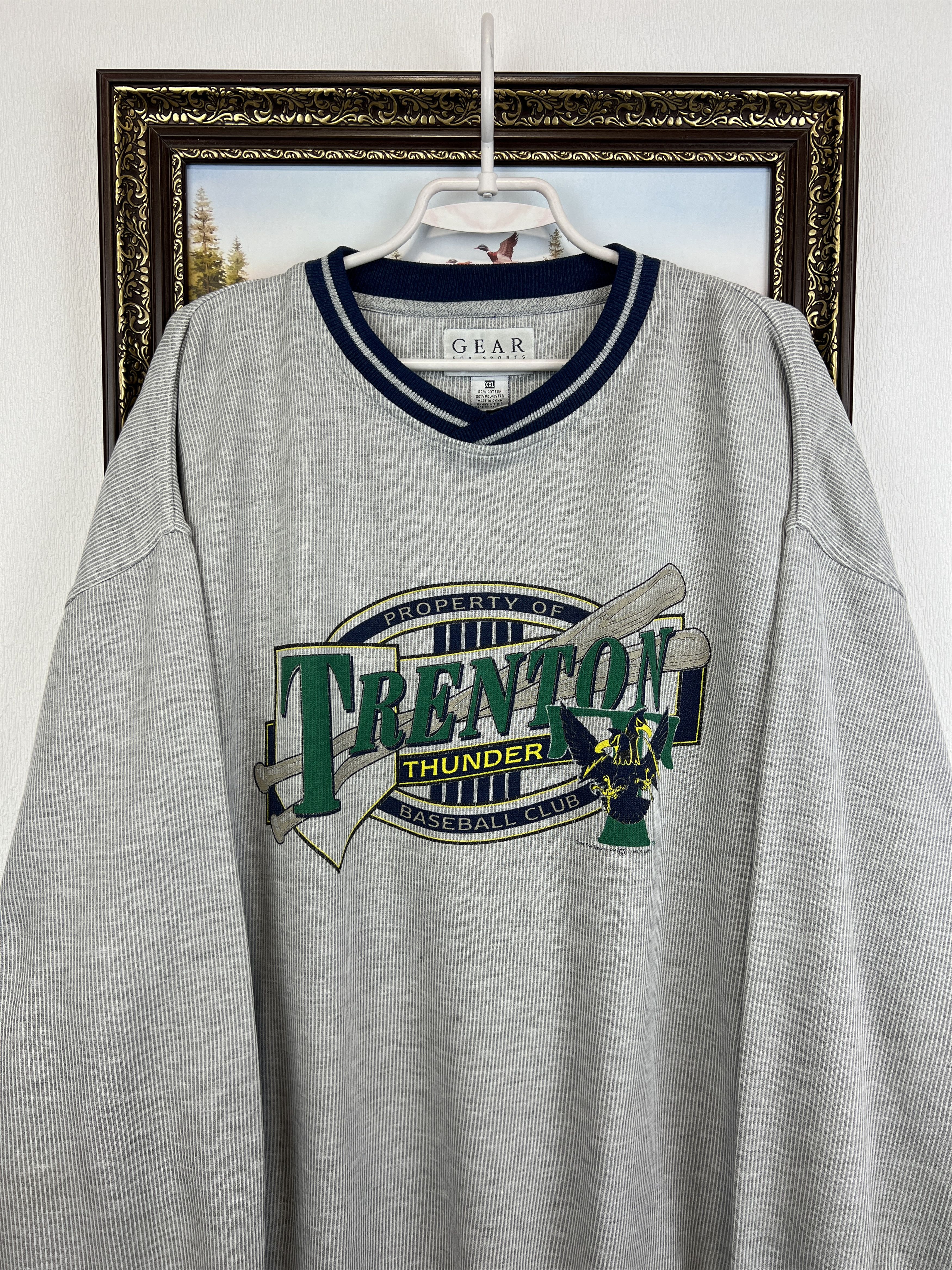 Vintage Trenton Thunder Sweatshirt MLB Big Logo Crewneck Rare NCAA Size US XXL / EU 58 / 5 - 2 Thumbnail