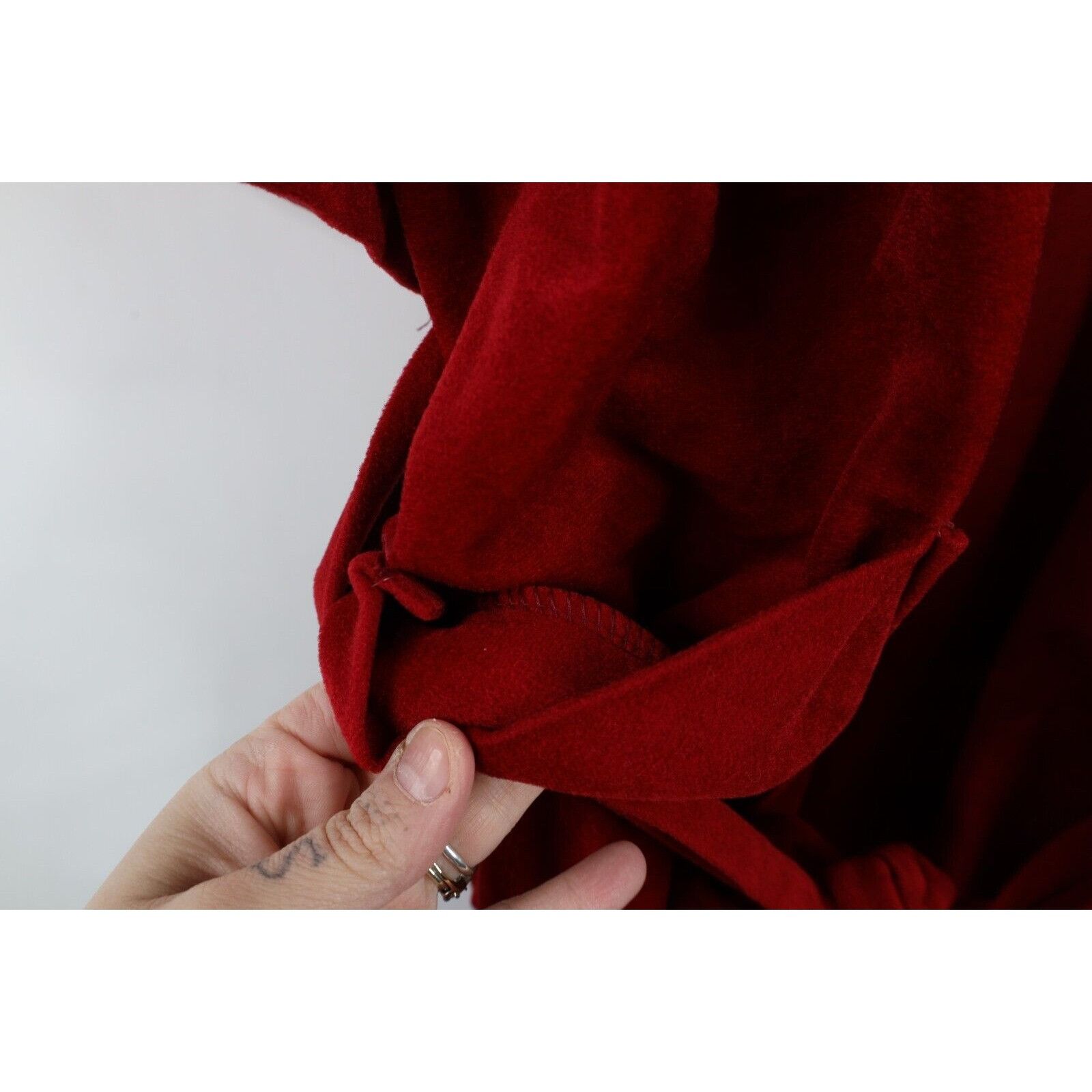 Vintage Vintage 70s Streetwear aded Blank Belted Velour Bath Robe Size US L / EU 52-54 / 3 - 7 Thumbnail