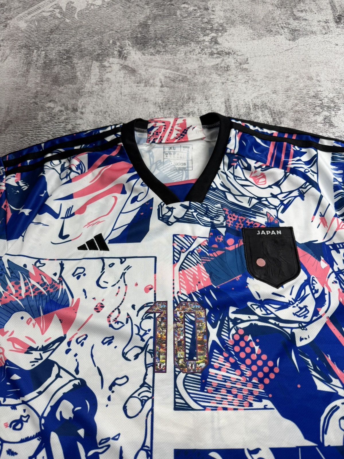 Vintage Japan 2023 #10 Anime Y2K Men’s XL Dragonball Soccer Football T Shirt Jersey Tee Size US XL / EU 56 / 4 - 8 Thumbnail