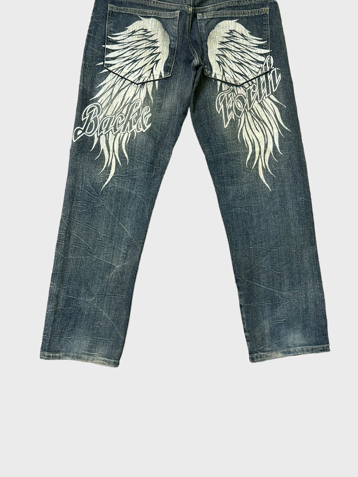 Hysteric Glamour BACK FORTH PRINTED WINGS CLAW MARKS DENIM Size US 32 / EU 48 - 10 Thumbnail