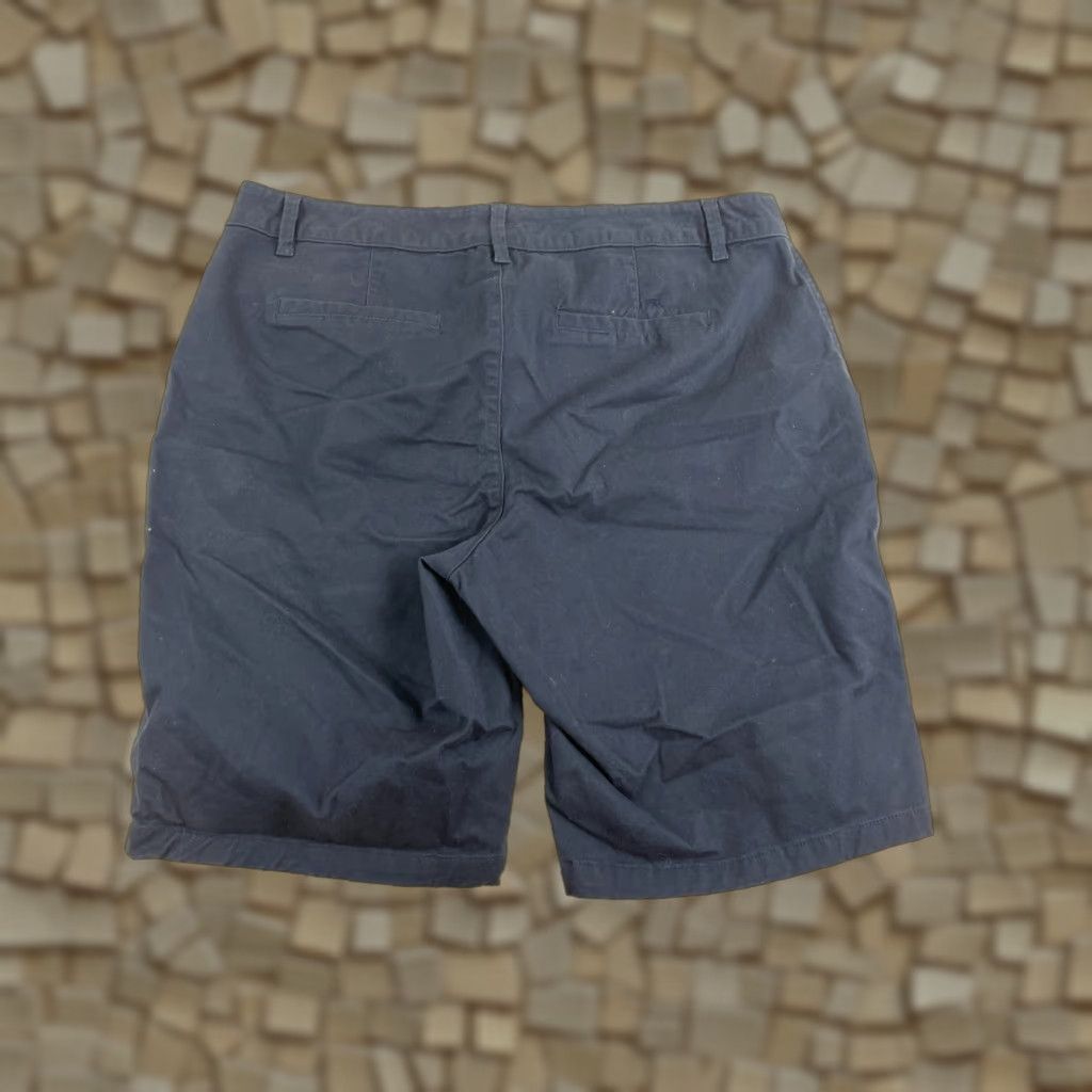 Essentials Amazon Essentials Shorts Men's 10 Navy Blue Mid Rise Flat Front Bermuda Charcoal? No, Blue. Size US 33 - 1 Thumbnail