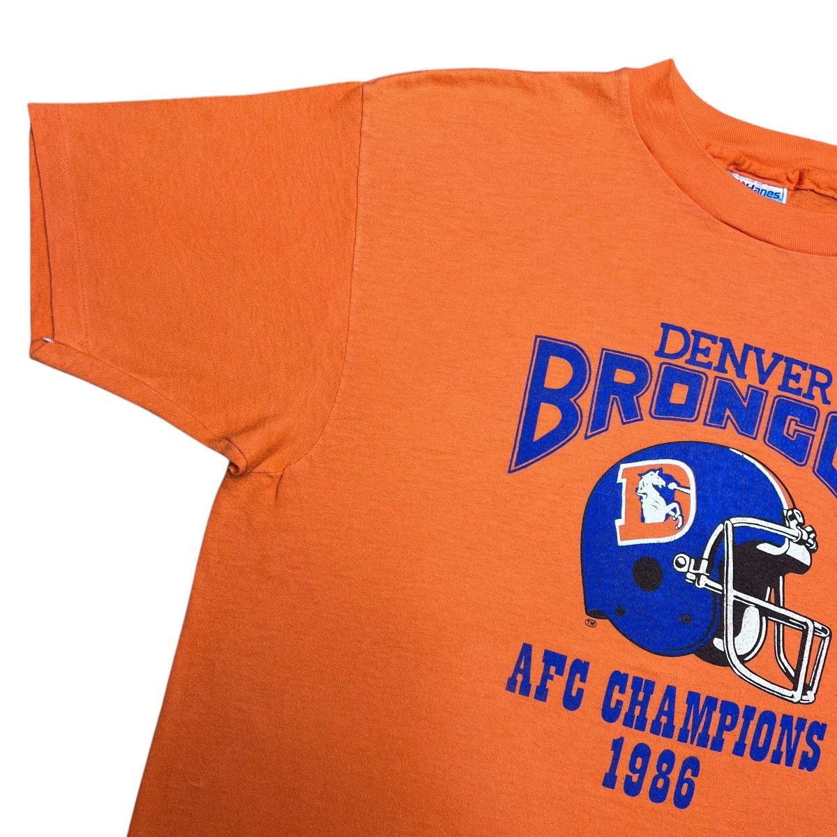 NFL × Vintage Vintage 1986 NFL Denver Broncos AFC Champions Spell Out Tee Size US L / EU 52-54 / 3 - 8 Thumbnail