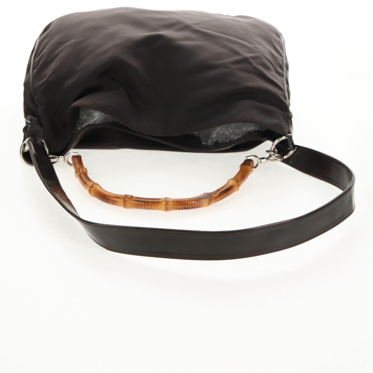 Gucci GUCCI Bamboo Hand Bag Nylon Brown Size ONE SIZE - 9 Thumbnail