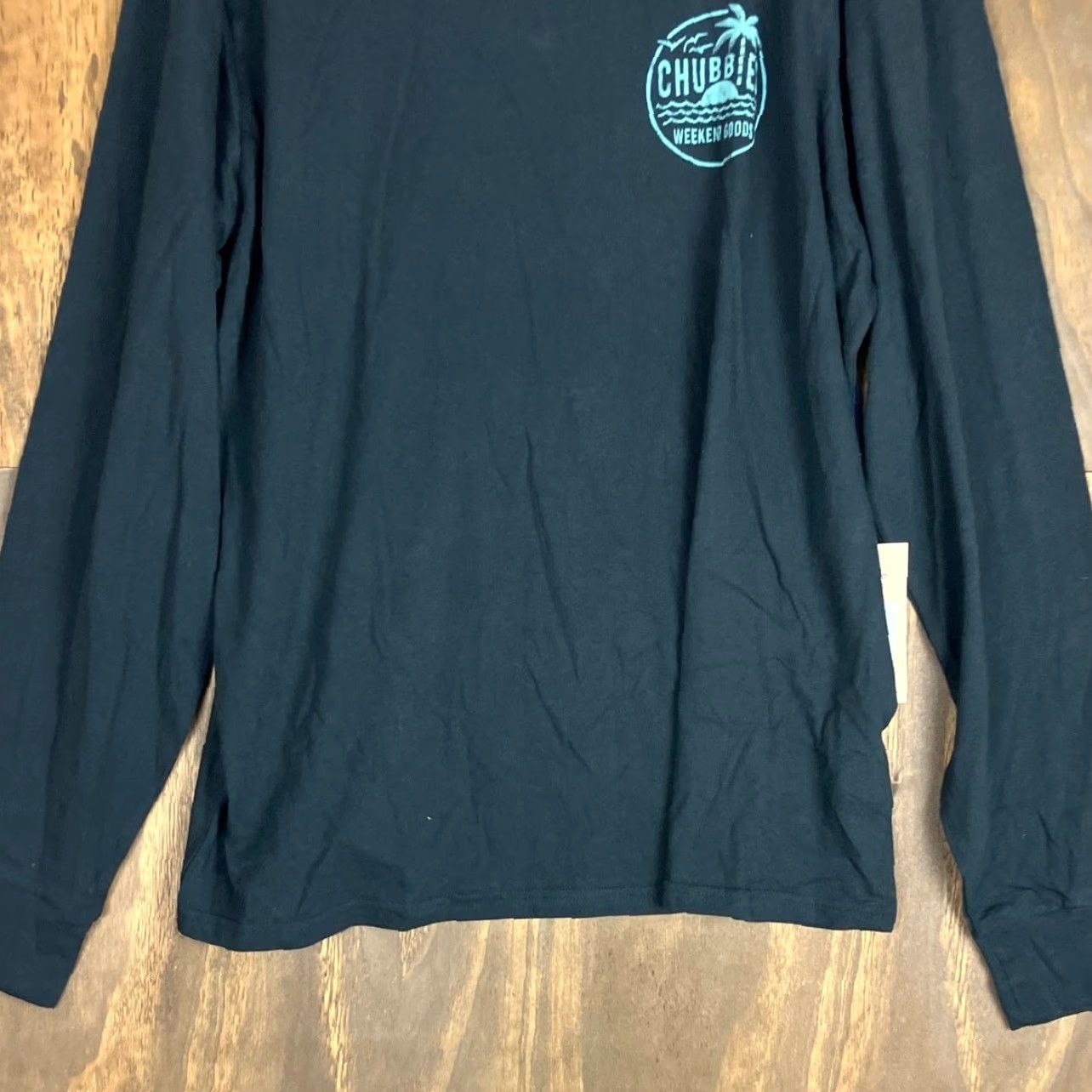 Chubbies Chubbies Mens Shirt Black The Weekend Has Arrived Vibes 100% Cotton Crew XL Shirt Men Black XL Crew Long Sleeve Solid Casual Vintage Size US XL / EU 56 / 4 - 3 Thumbnail