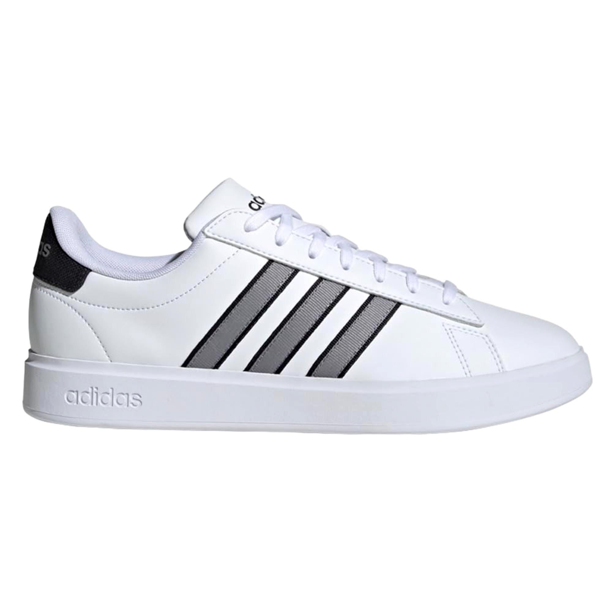 Adidas Grand Court 2.0 White/Grey/Carbon IH4808 Size US 12.5 / EU 45-46 - 1 Thumbnail