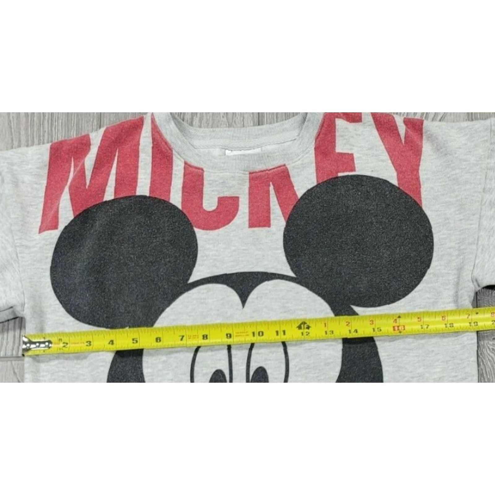 Disney Disney Sweatshirt Mickey Mouse Gray XS Long Sleeve Crew Neck Big Logo Shirt Womens Size XS / US 0-2 / IT 36-38 - 7 Thumbnail