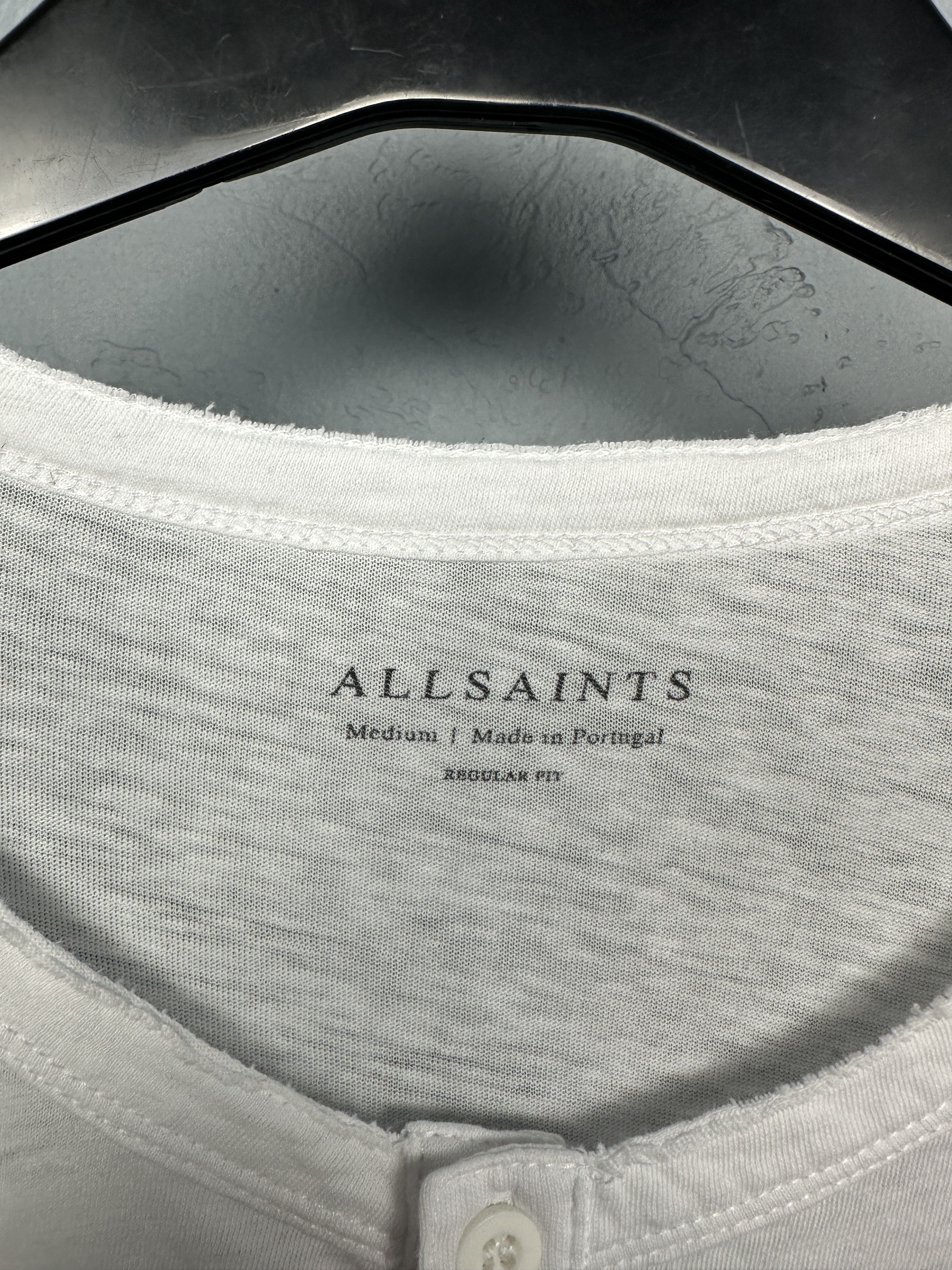 Allsaints Allsaints Mens Figure Long Sleeve Henley T-Shirt Size US M / EU 48-50 / 2 - 3 Thumbnail