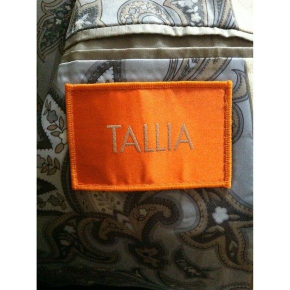Tallia TALLIA MEN'S NEW KHAKI 100%LINEN SPORT COAT BLAZER SIZE: 40L Size 40L - 3 Thumbnail
