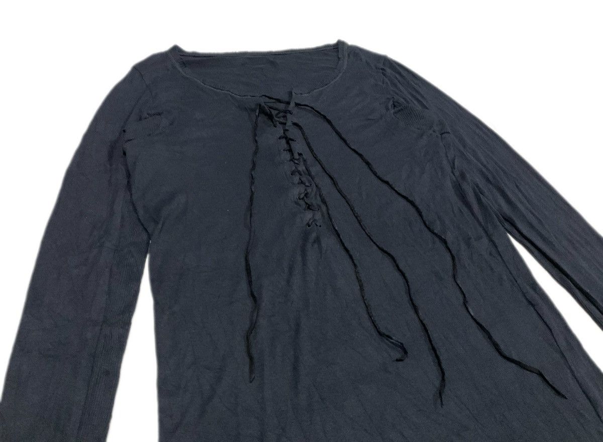 14th Addiction × If Six Was Nine × Le Grande Bleu (L.G.B.) 🔥Archived If Six Was Nine Lace Up Asymmetrical Shirt Size US M / EU 48-50 / 2 - 2 Thumbnail