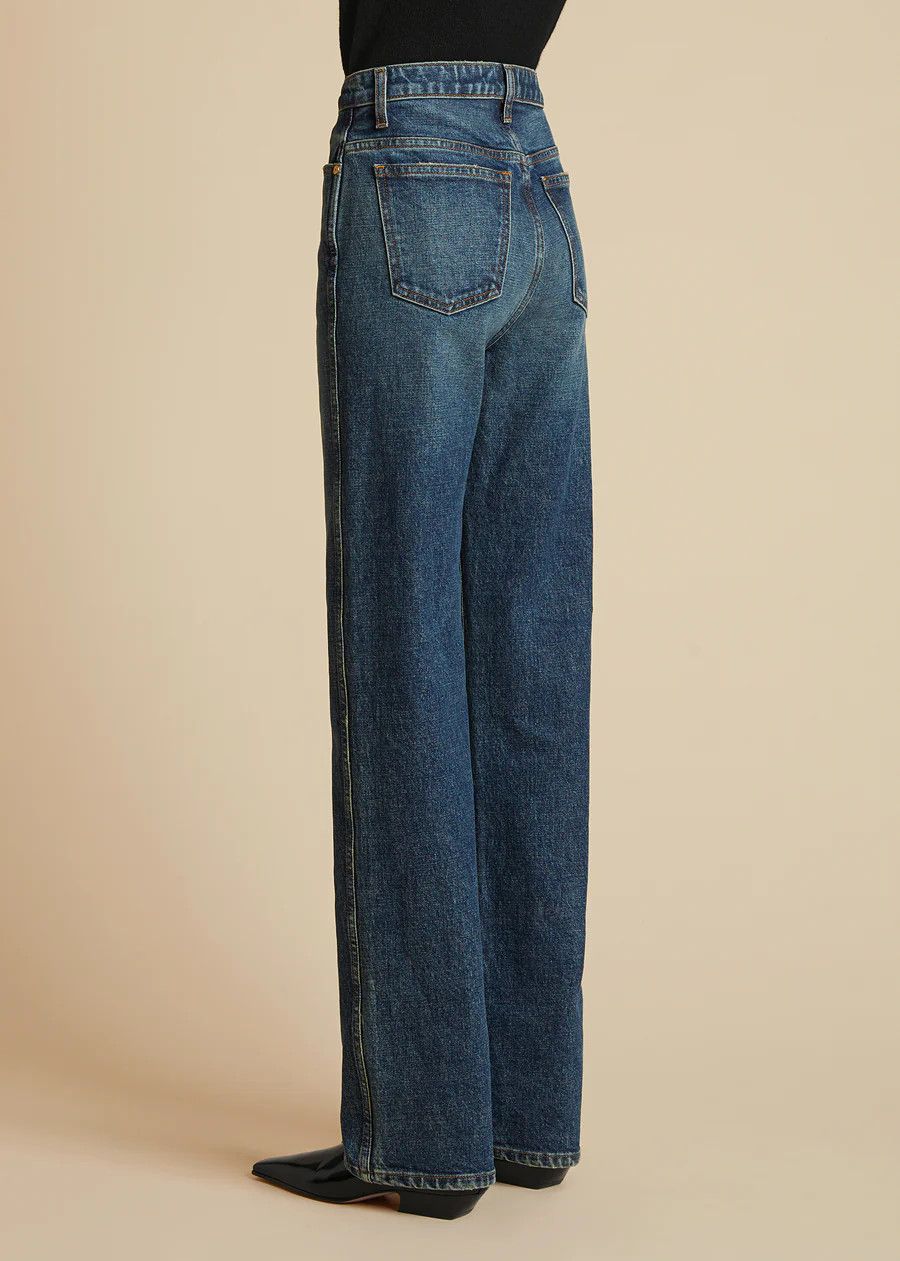 KHAITE o1s22i1n0724 Slim Fit Danielle Jeans in Blue Size 25" / US 0 / IT 36 - 4 Thumbnail