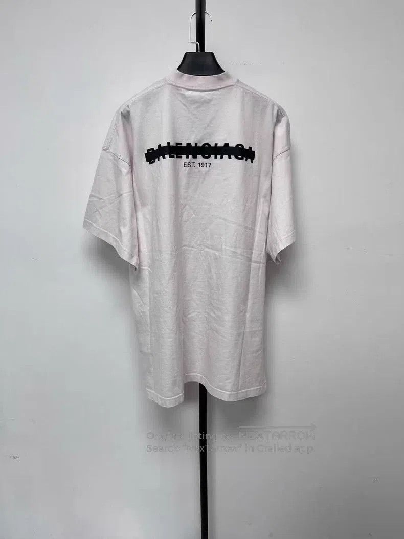 Balenciaga Balenciaga Solid Color Logo Letter Print Loose Round Neck Size US M / EU 48-50 / 2 - 2 Thumbnail