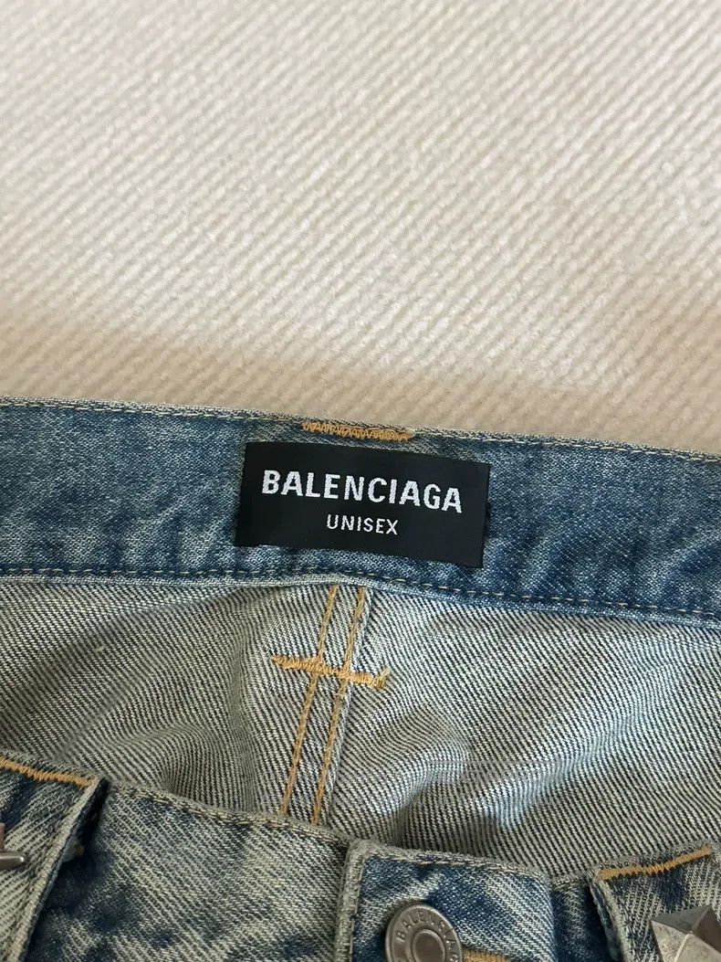 Balenciaga Balenciaga Yashin Pants Washed Blue Size US 30 / EU 46 - 2 Thumbnail