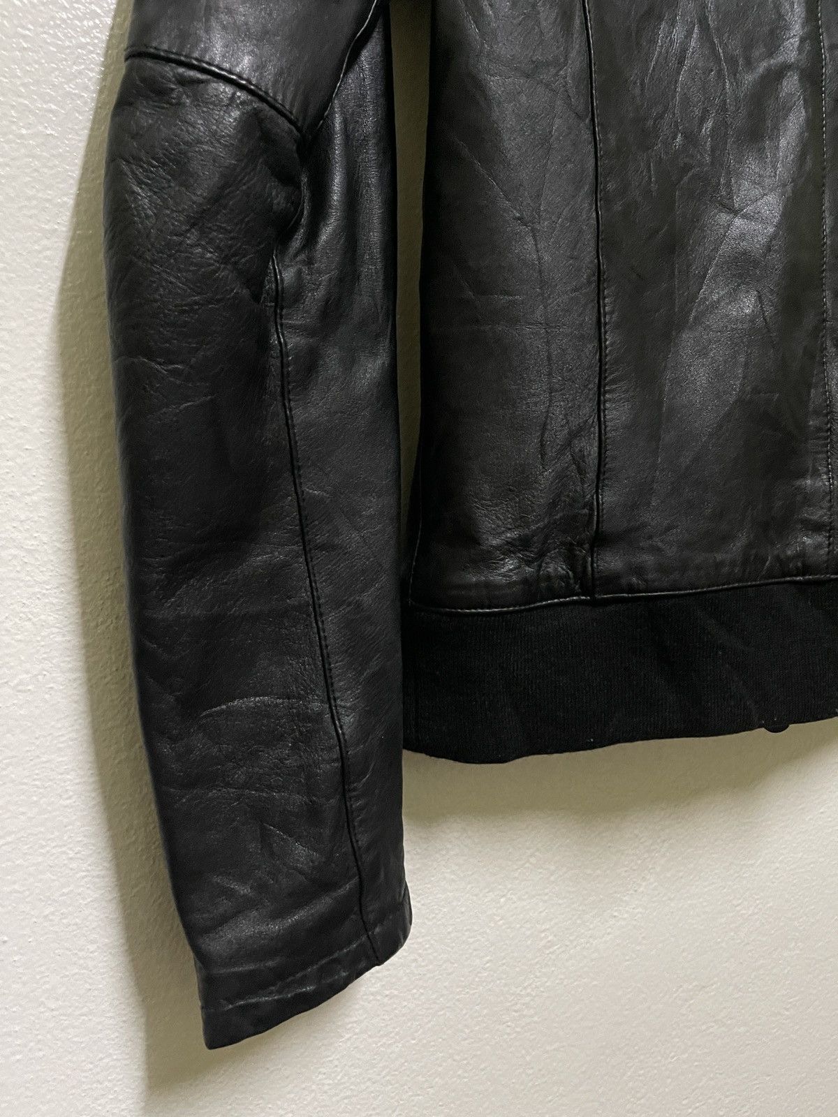 Japanese Brand Shama Biker Leather Jacket Zipper Japan 38 Size US S / EU 44-46 / 1 - 13 Thumbnail