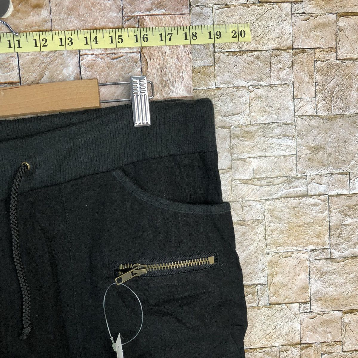 Japanese Brand Hucom Black Multipocket Cropped Pants #A378 Size 31" - 8 Thumbnail
